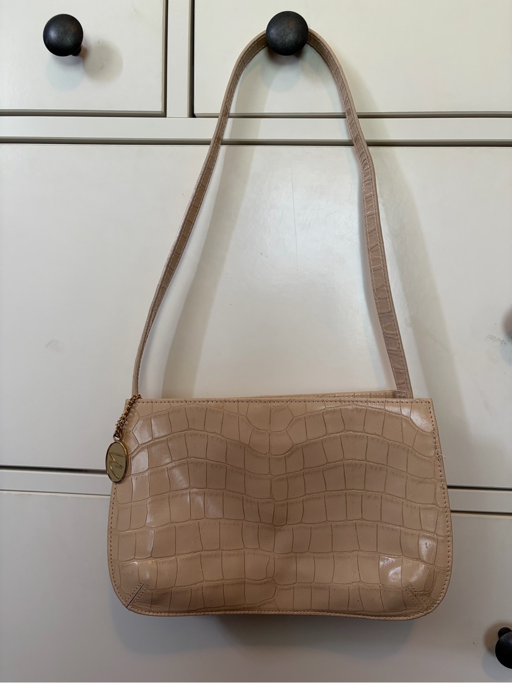 Liz Claiborne embossed leather shoulder bag